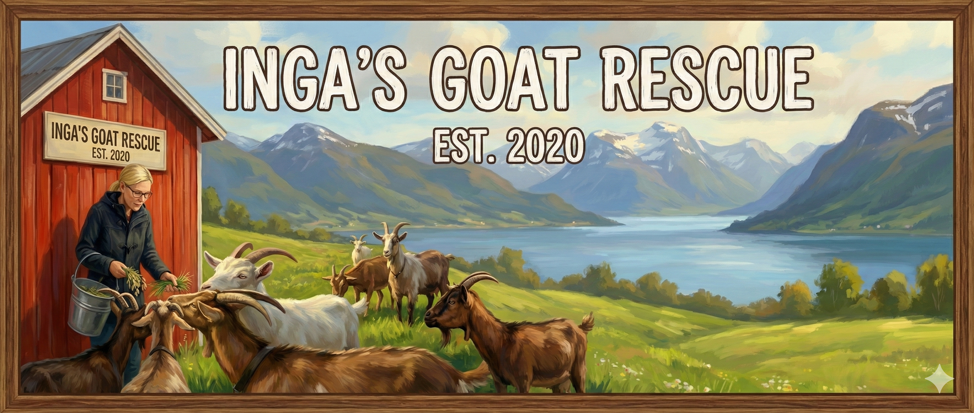 Inga's Goat Rescue Logo